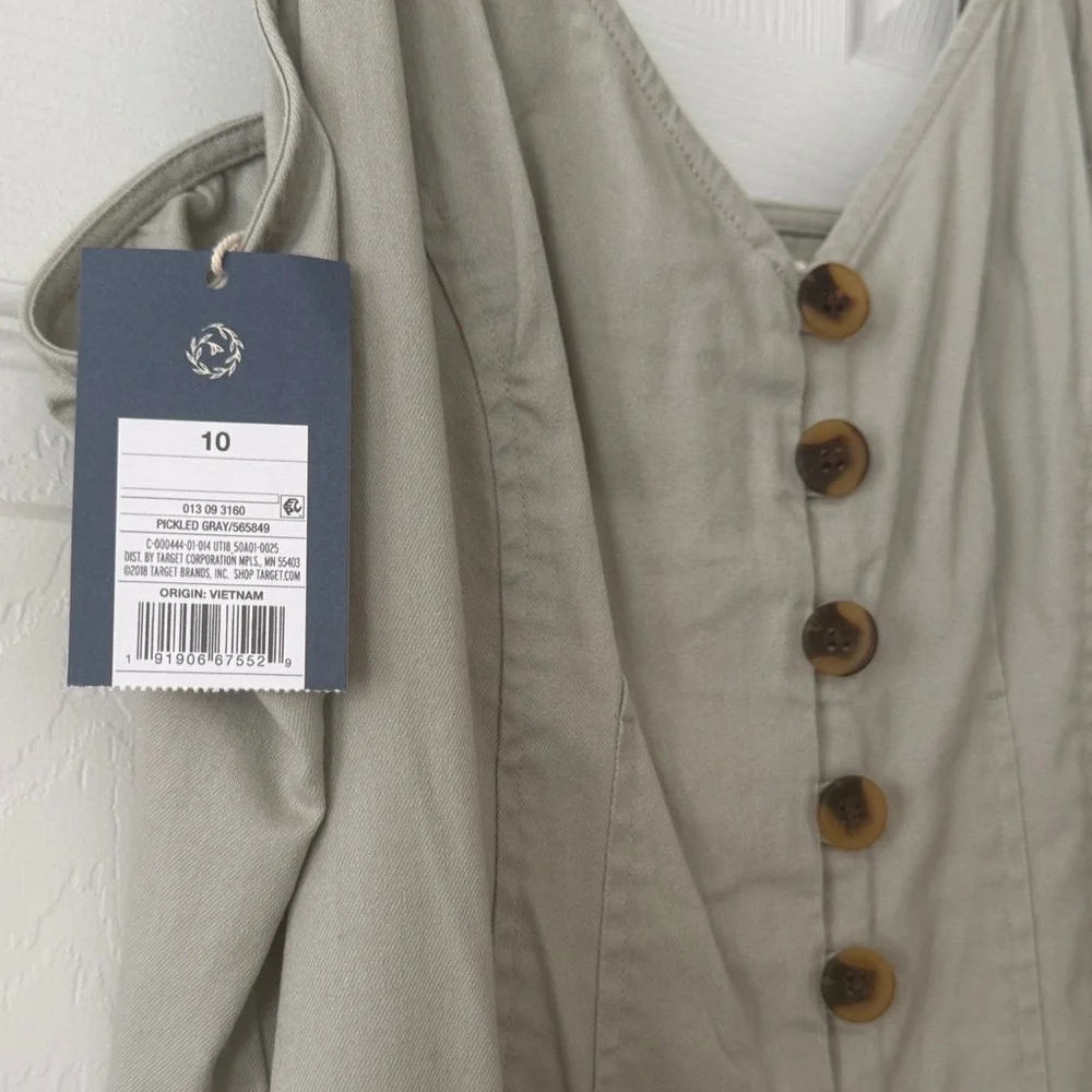 Universal Thread Gray Straight Leg Jumpsuit - Picture 3 of 4